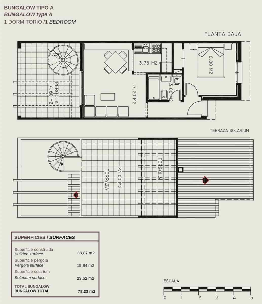 1 soveværelse Byhus til salg i Calpe / Calp med swimmingpool garage - € 170.000 (Ref: 7935946)
