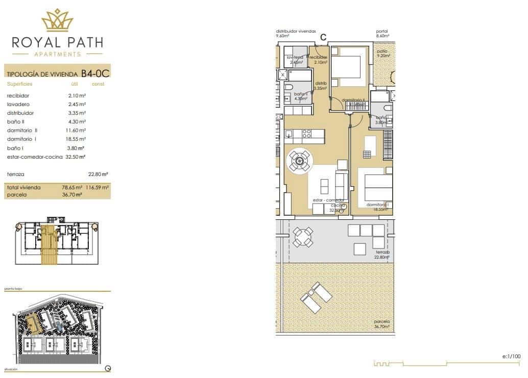 2 sypialnia Apartament na sprzedaż w La Orotava z basenem garażem - 415 000 € (Ref: 10172992)