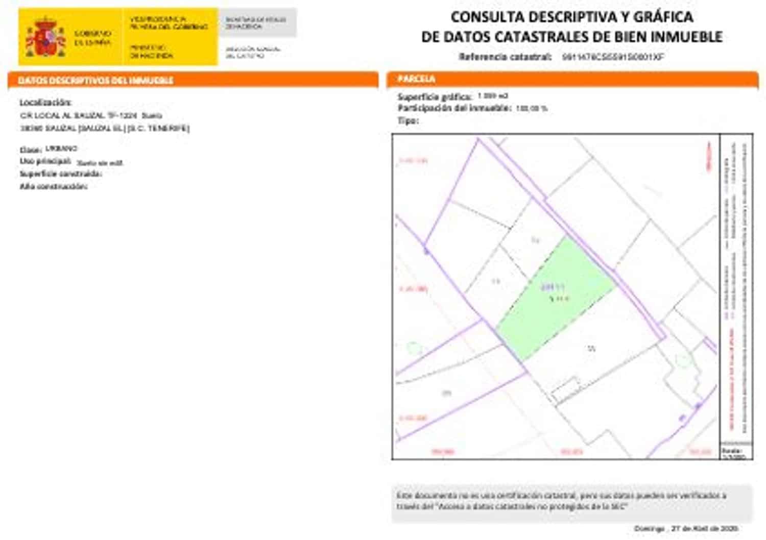 Undeveloped Land for sale in El Sauzal - € 330,000 (Ref: 9835198)