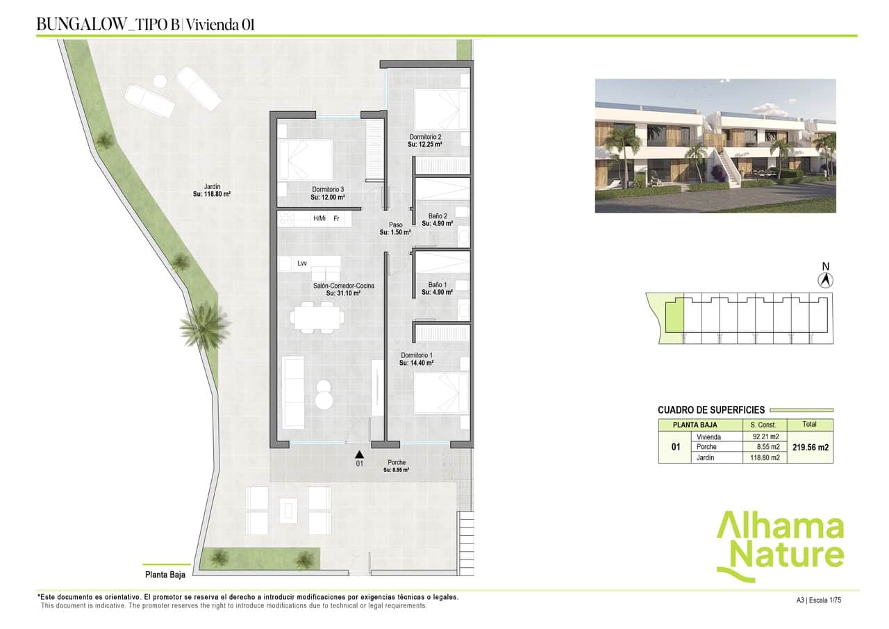 3 bedroom Apartment for sale in Condado de Alhama with pool - € 205,900 (Ref: 7660080)