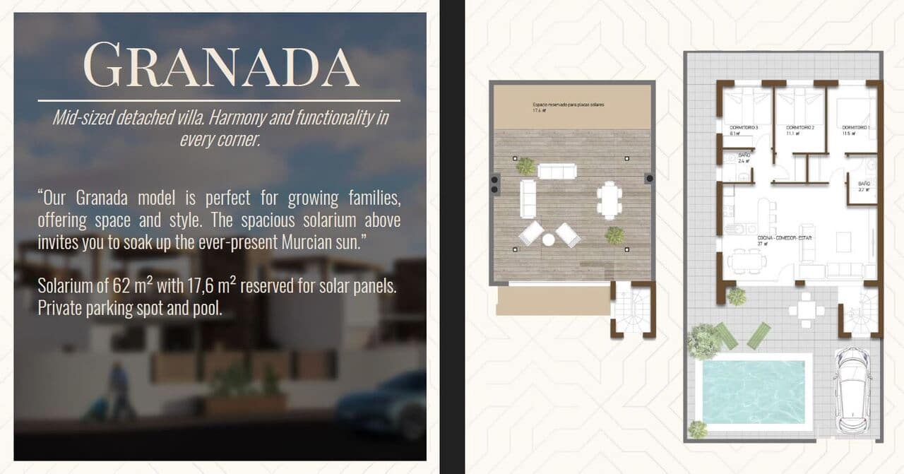 3 soveværelse Villa til salg i La Pinilla med swimmingpool - € 259.780 (Ref: 8757008)