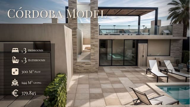 3 makuuhuone Huvila myytävänä paikassa La Pinilla, Fuente Alamo de Murcia mukana uima-altaan - 379 845 € (Ref: 8758816)