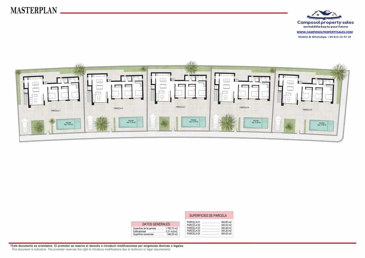 3 makuuhuone Huvila myytävänä paikassa Alhama de Murcia mukana uima-altaan - 318 500 € (Ref: 8810628)