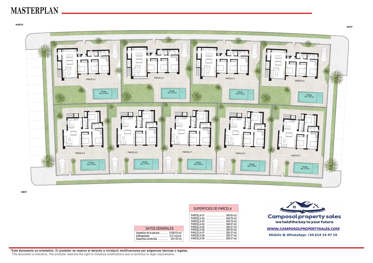 3 makuuhuone Huvila myytävänä paikassa Alhama de Murcia mukana uima-altaan - 318 500 € (Ref: 8810628)