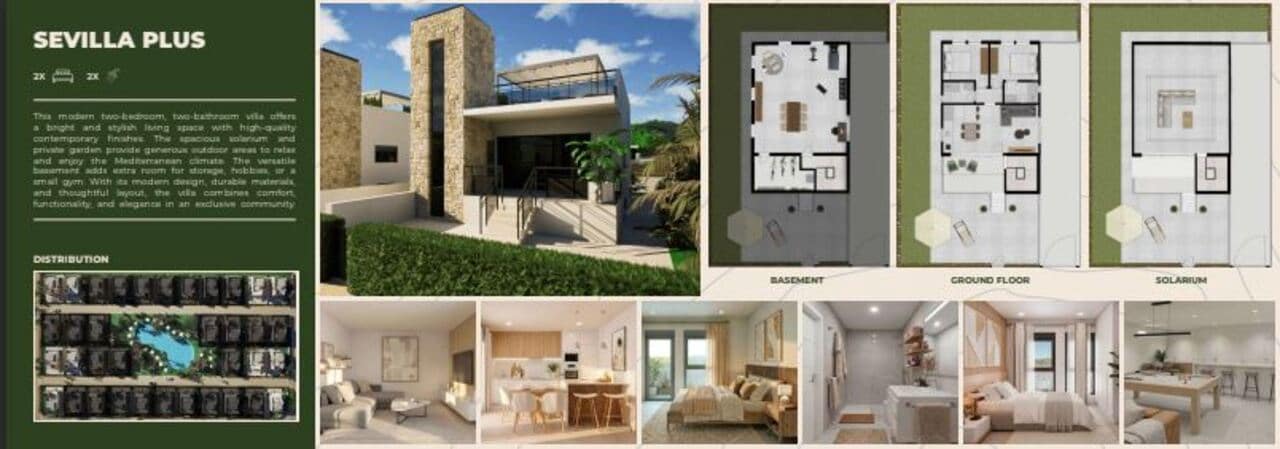 2 bedroom Villa for sale in Camposol with pool - € 289,000 (Ref: 9823473)