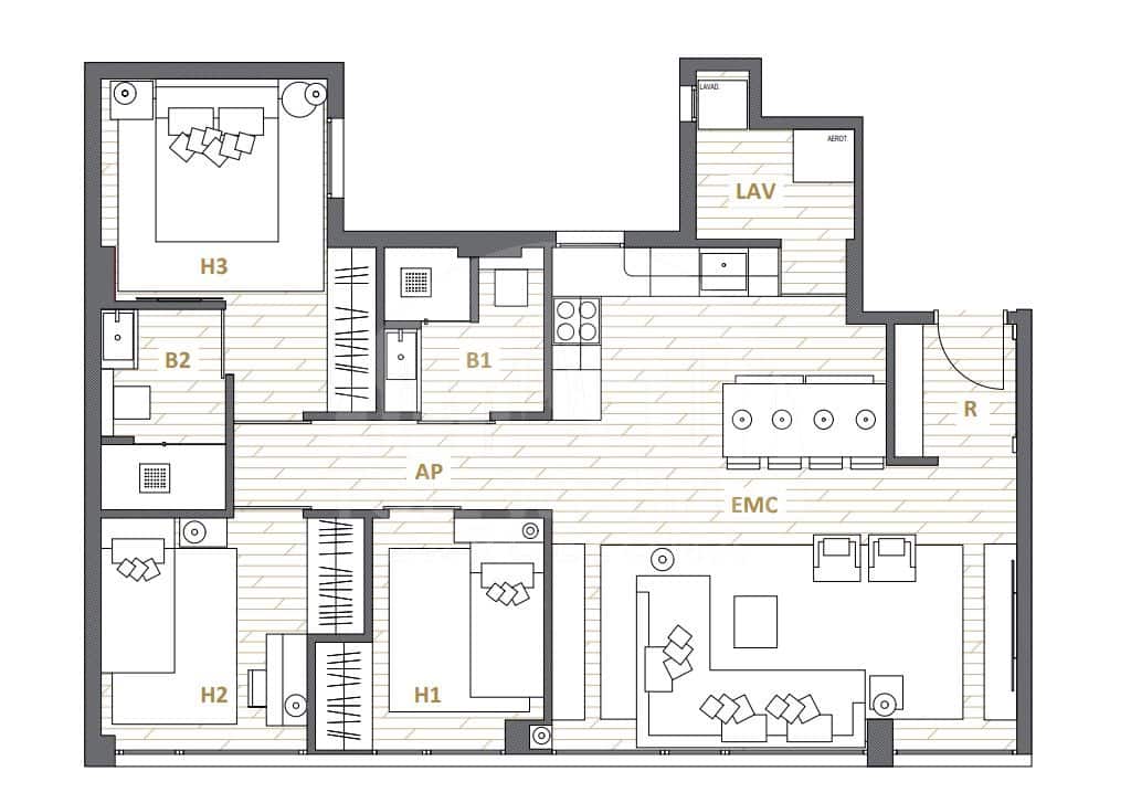 3 sypialnia Apartament na sprzedaż w Miasto Barcelona - 570 000 € (Ref: 10088415)