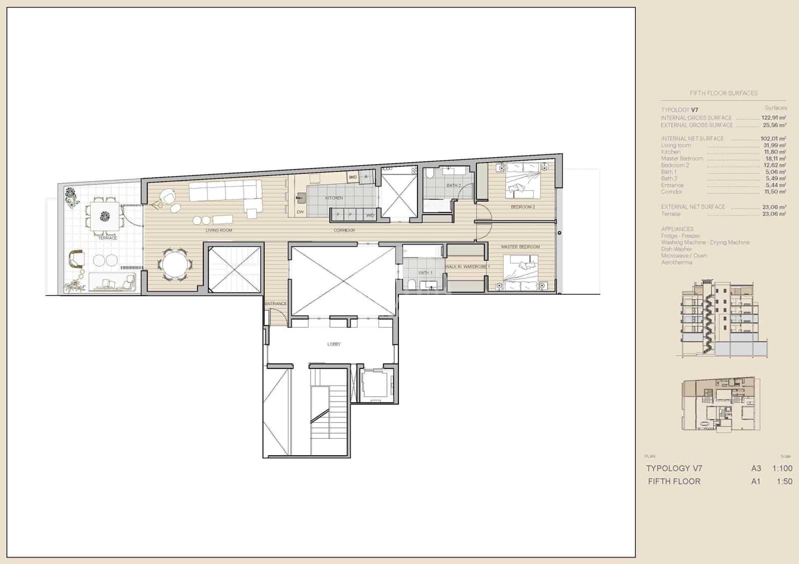 2 soveværelse Penthouse til salg i Barcelona by - € 2.390.000 (Ref: 8408866)