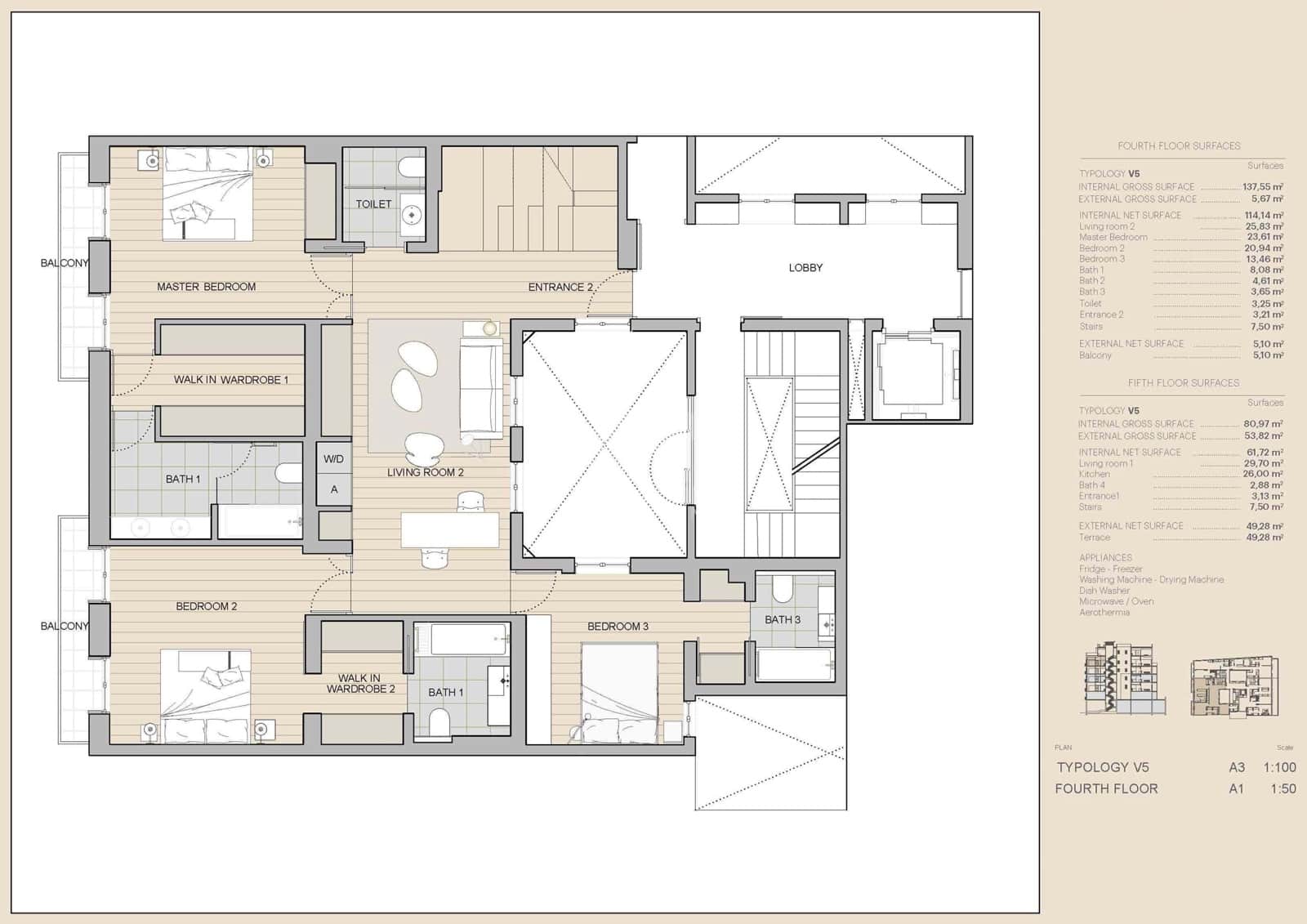 3 soveværelse Penthouse til salg i Barcelona by - € 4.800.000 (Ref: 8408867)