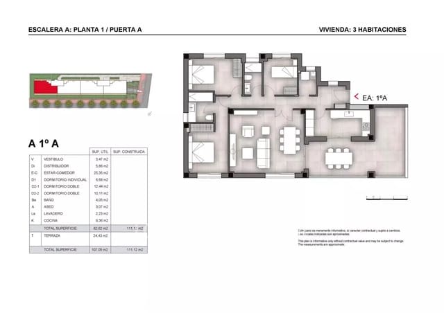 Lejlighed til salg i Santa Eulalia / Santa Eularia - € 610.000 (Ref: 9428691)