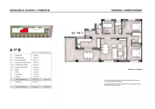 Lejlighed til salg i Santa Eulalia / Santa Eularia - € 610.000 (Ref: 9428691)