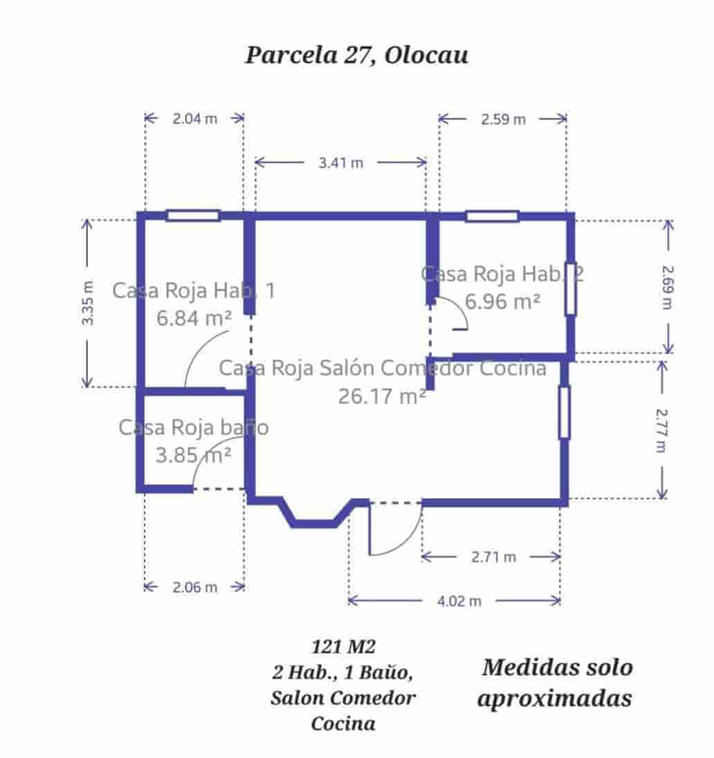 2 slaapkamer Finca/Landhuis te koop in Olocau met zwembad garage - € 150.000 (Ref: 9235989)