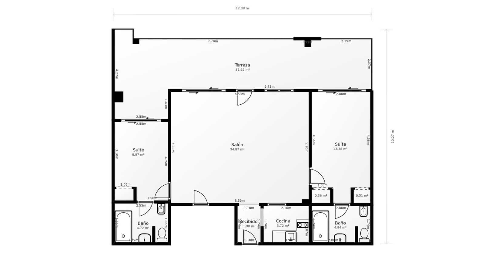 2 soveværelse Lejlighed til salg i Marbella med swimmingpool garage - € 840.000 (Ref: 10180879)
