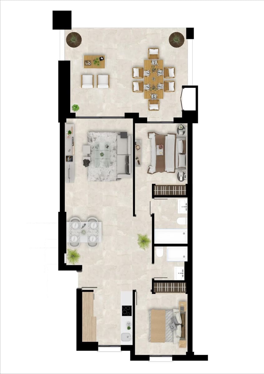 3 soveværelse Lejlighed til salg i Bahia de Casares med swimmingpool garage - € 405.000 (Ref: 10185167)