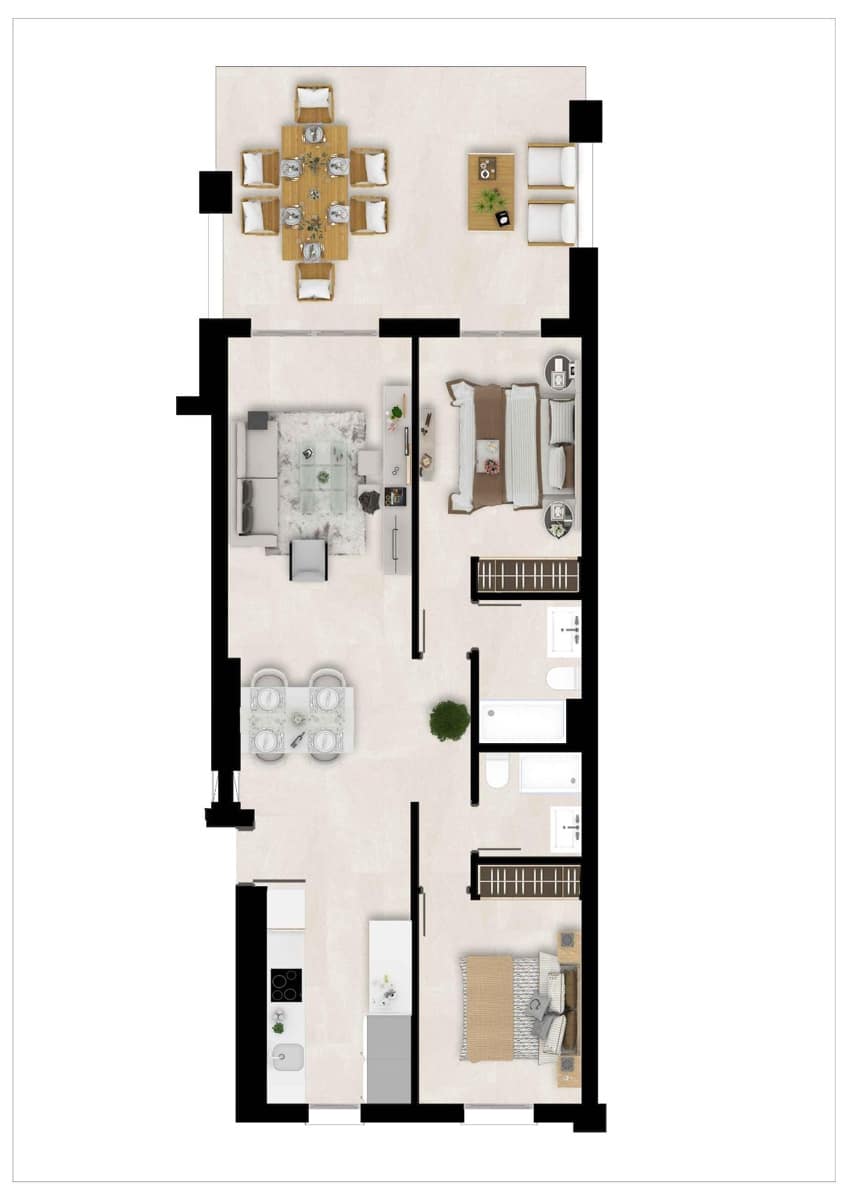 2 sovrum Takvåning till salu i Estepona med pool garage - 360 000 € (Ref: 10185169)