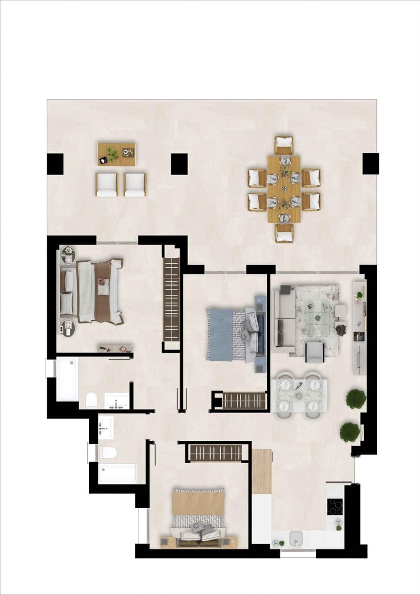 2 sovrum Takvåning till salu i Estepona med pool garage - 360 000 € (Ref: 10185169)
