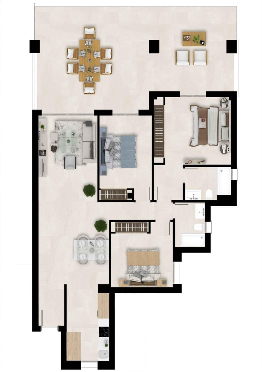 2 sovrum Takvåning till salu i Estepona med pool garage - 360 000 € (Ref: 10185169)