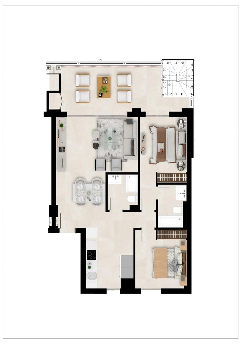 2 slaapkamer Appartement te koop in Calahonda met zwembad garage - € 508.000 (Ref: 10185172)