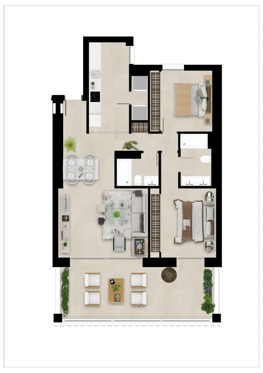 3 chambre Appartement à vendre à San Roque avec piscine garage - 460 000 € (Ref: 10185174)