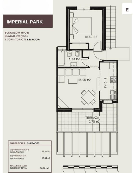 1 soverom Leilighet til salgs i Calpe / Calp med svømmebasseng garasje - € 190 000 (Ref: 10099725)