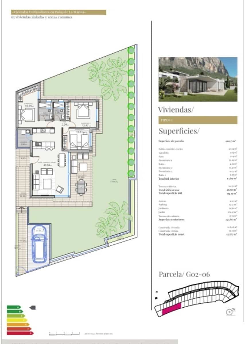 3 soveværelse Villa til salg i Polop med garage - € 555.000 (Ref: 10173348)