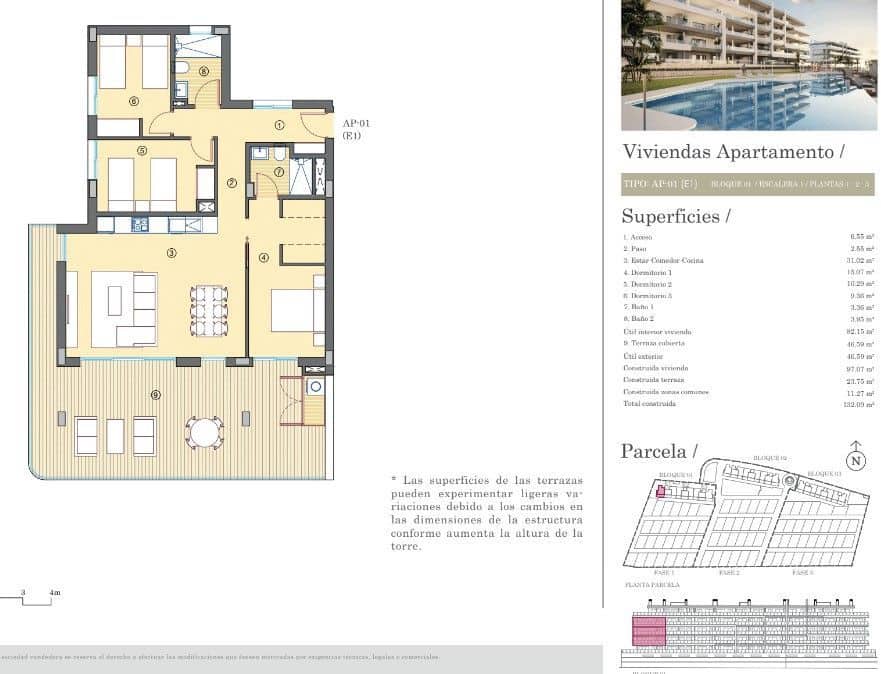3 soveværelse Lejlighed til salg i Muchamiel / Mutxamel med swimmingpool garage - € 295.000 (Ref: 8061153)
