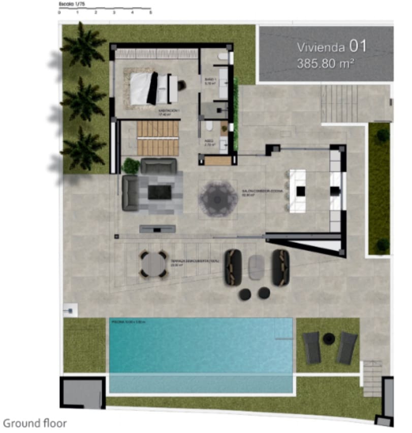 3 soveværelse Villa til salg i Polop med swimmingpool garage - € 820.000 (Ref: 8225651)