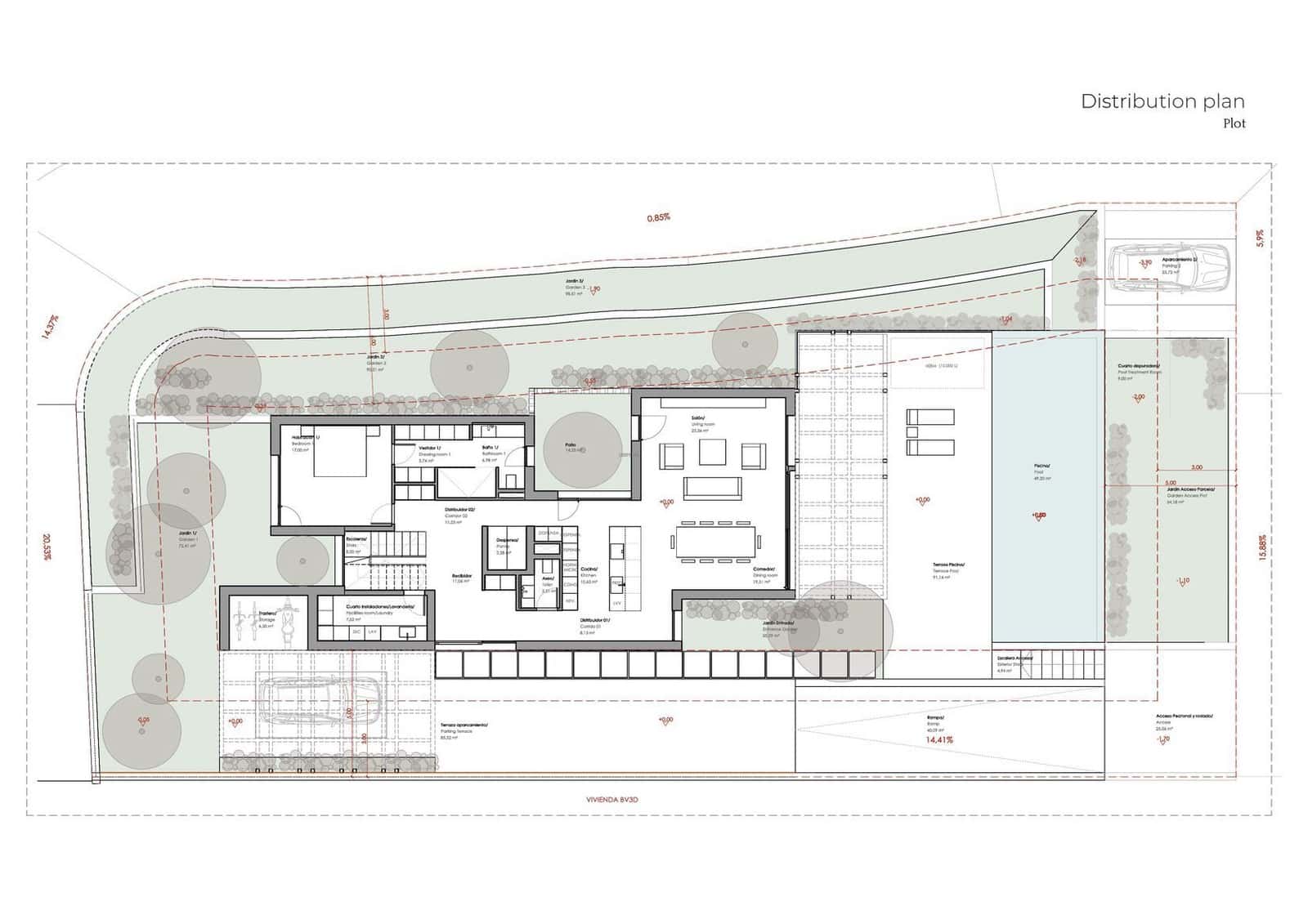 3 soveværelse Villa til salg i Teulada med swimmingpool garage - € 1.850.000 (Ref: 8660447)