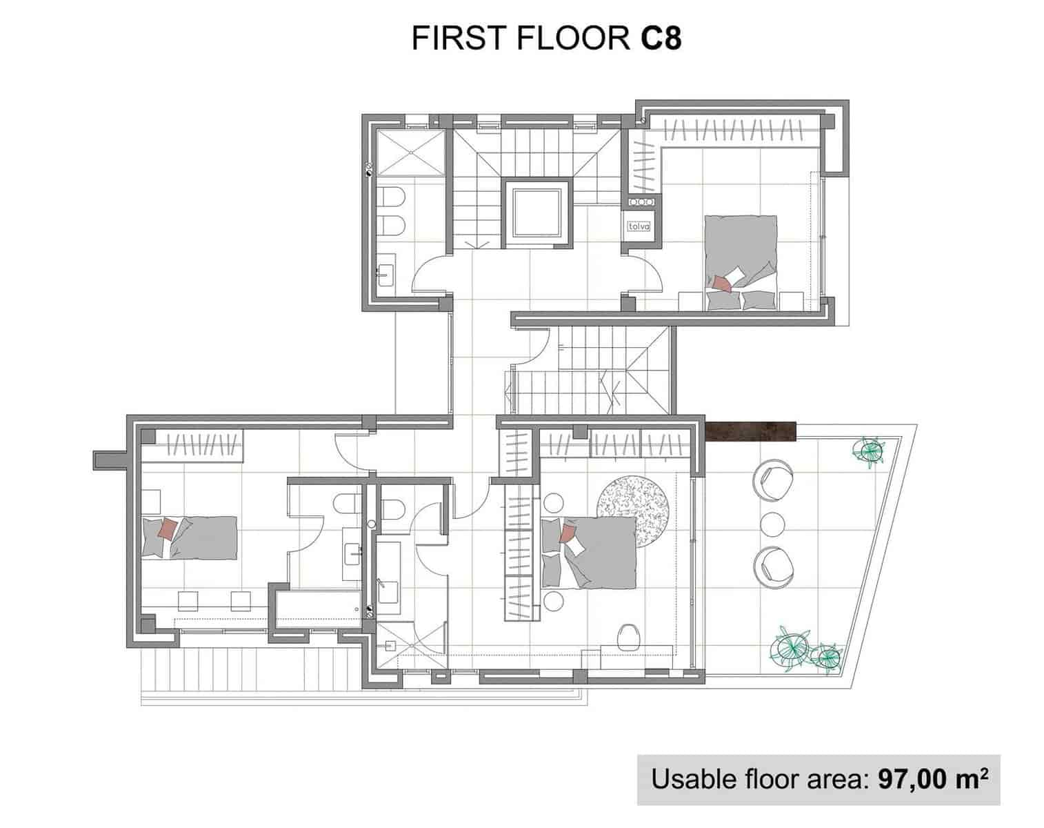 5 makuuhuone Huvila myytävänä paikassa La Nucia mukana uima-altaan 
autotalli - 1 280 000 € (Ref: 8836227)