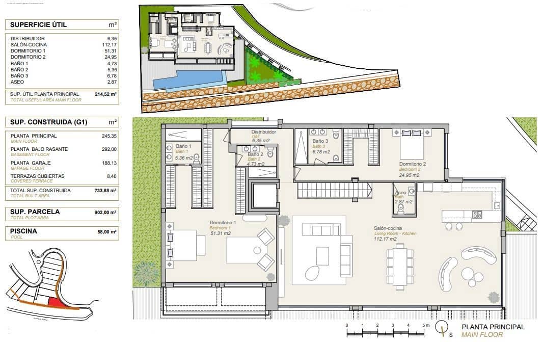 6 soverom Villa til salgs i Finestrat med svømmebasseng garasje - € 2 700 000 (Ref: 9100525)