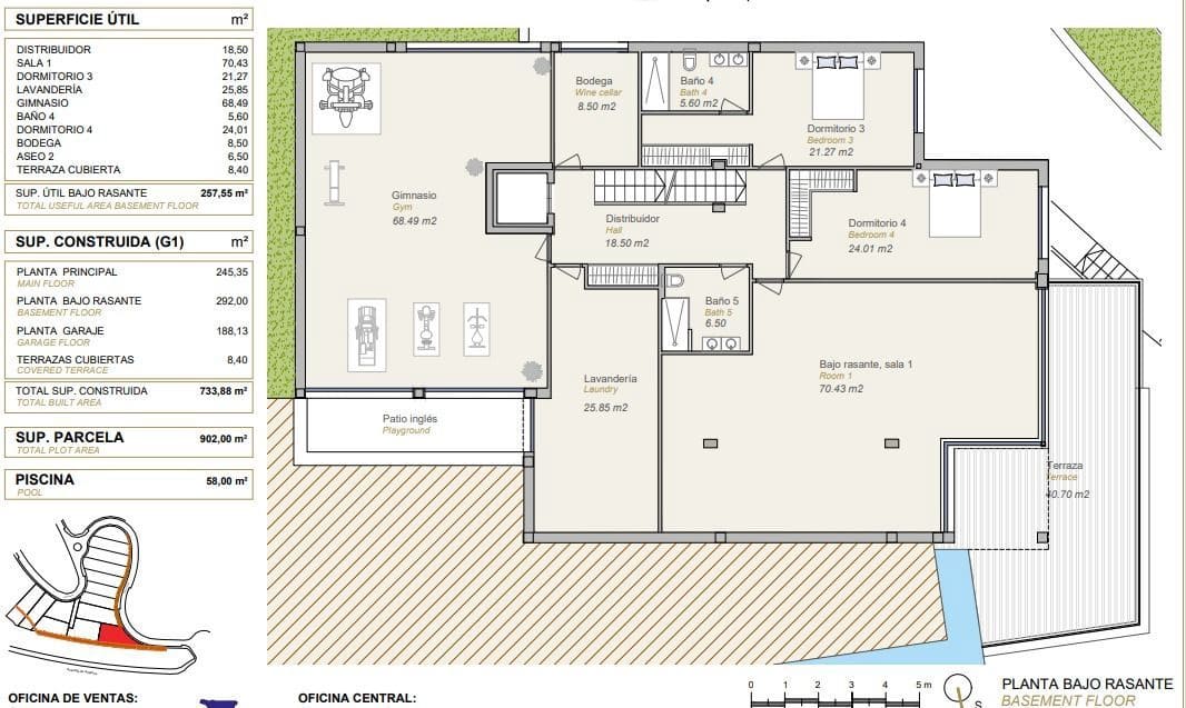 6 soverom Villa til salgs i Finestrat med svømmebasseng garasje - € 2 700 000 (Ref: 9100525)