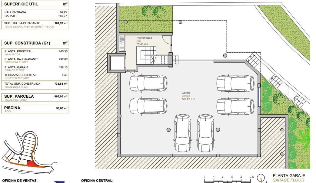 6 soverom Villa til salgs i Finestrat med svømmebasseng garasje - € 2 700 000 (Ref: 9100525)