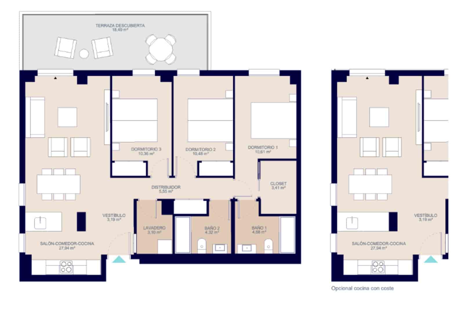 3 soverom Leilighet til salgs i La Villajoyosa / Vila Joiosa med svømmebasseng garasje - € 490 000 (Ref: 9169359)