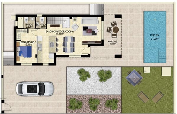 3 bedroom Villa for sale in Polop with pool garage - € 598,000 (Ref: 9169361)