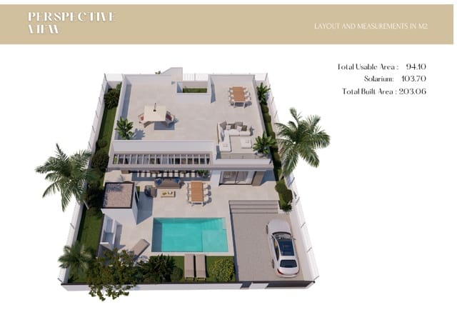 3 soveværelse Villa til salg i Polop med swimmingpool garage - € 510.000 (Ref: 9169389)