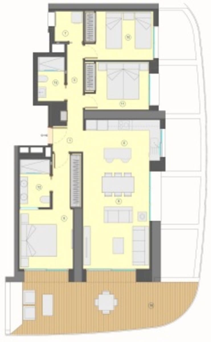 3 soveværelse Lejlighed til salg i Benidorm med swimmingpool garage - € 1.090.000 (Ref: 9262287)