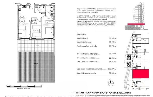 Apartamento de 2 habitaciones en La Cala de Villajoyosa, La Villajoyosa / Vila Joiosa en venta con piscina garaje - 398.300 € (Ref: 9415727)