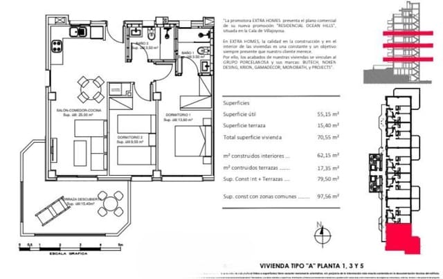 2 Zimmer Apartment zu verkaufen in La Cala de Villajoyosa, La Villajoyosa / Vila Joiosa mit Pool Garage - 421.500 € (Ref: 9415728)