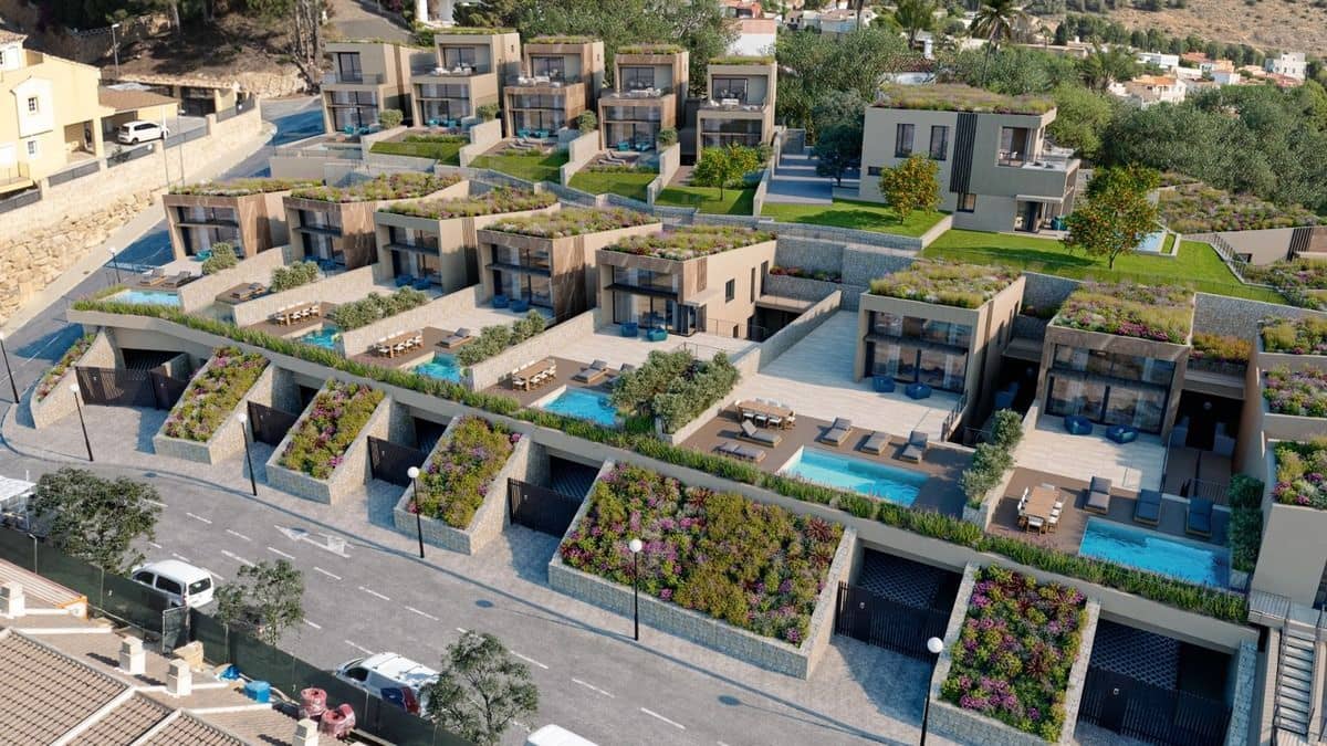 Chalet de 3 habitaciones en La Nucia en venta con piscina garaje - 656.217 € (Ref: 9461816)