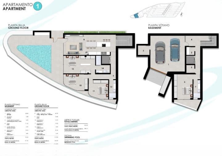 4 quarto Penthouse para venda em Altea com piscina garagem - 2 200 000 € (Ref: 9661624)