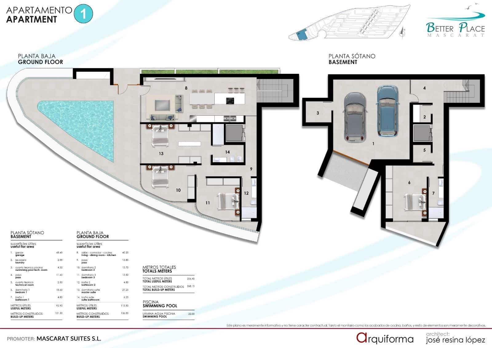 4 soveværelse Penthouse til salg i Altea med swimmingpool garage - € 2.600.000 (Ref: 9661624)