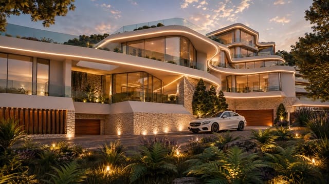 4 sypialnia Penthouse na sprzedaż w Altea z basenem garażem - 3 200 000 € (Ref: 9661626)