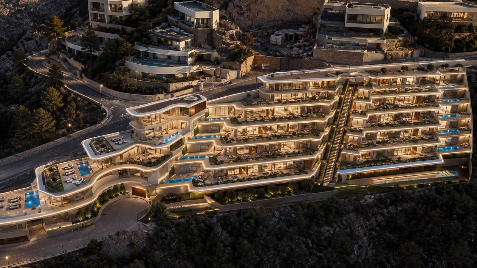 4 soveværelse Penthouse til salg i Altea med swimmingpool garage - € 3.200.000 (Ref: 9661626)