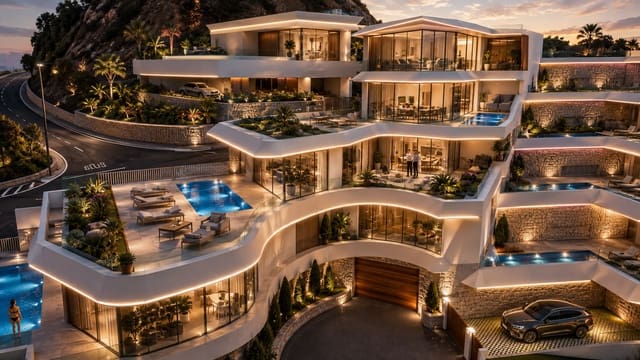 4 sypialnia Penthouse na sprzedaż w Altea z basenem garażem - 3 200 000 € (Ref: 9661626)