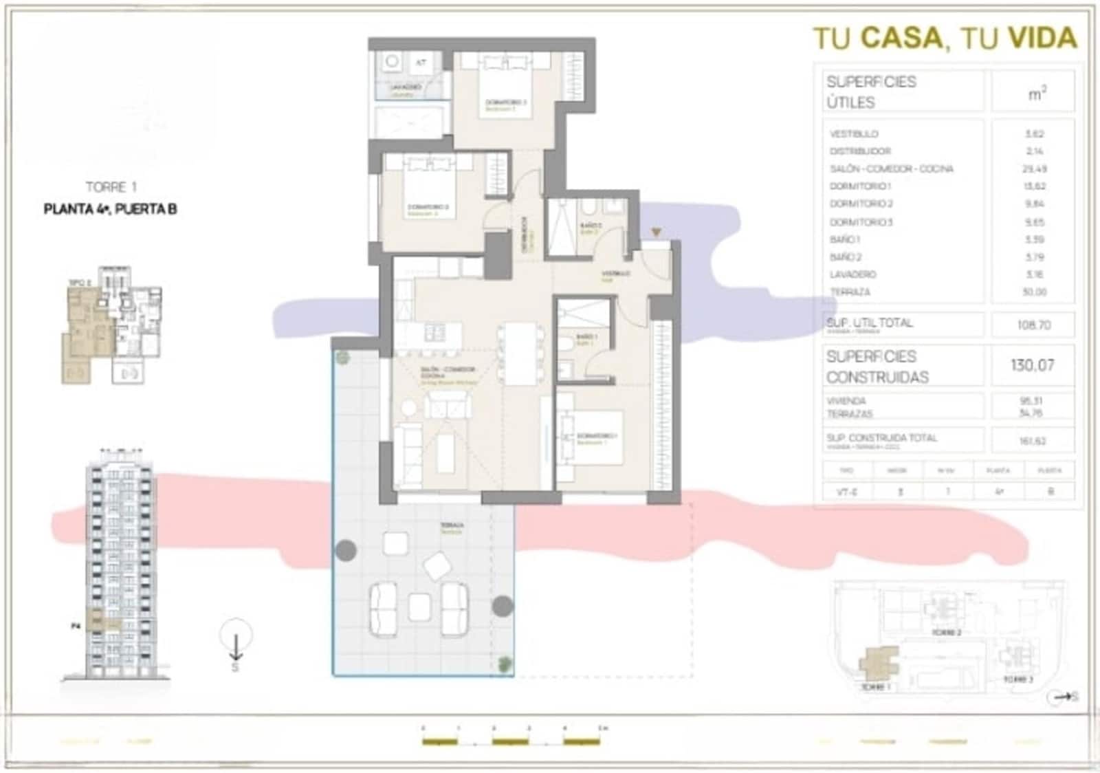 3 slaapkamer Appartement te koop in Calpe / Calp met zwembad garage - € 455.000 (Ref: 9661635)