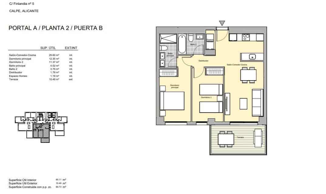 2 slaapkamer Appartement te koop in Calpe / Calp met zwembad garage - € 398.000 (Ref: 9721381)