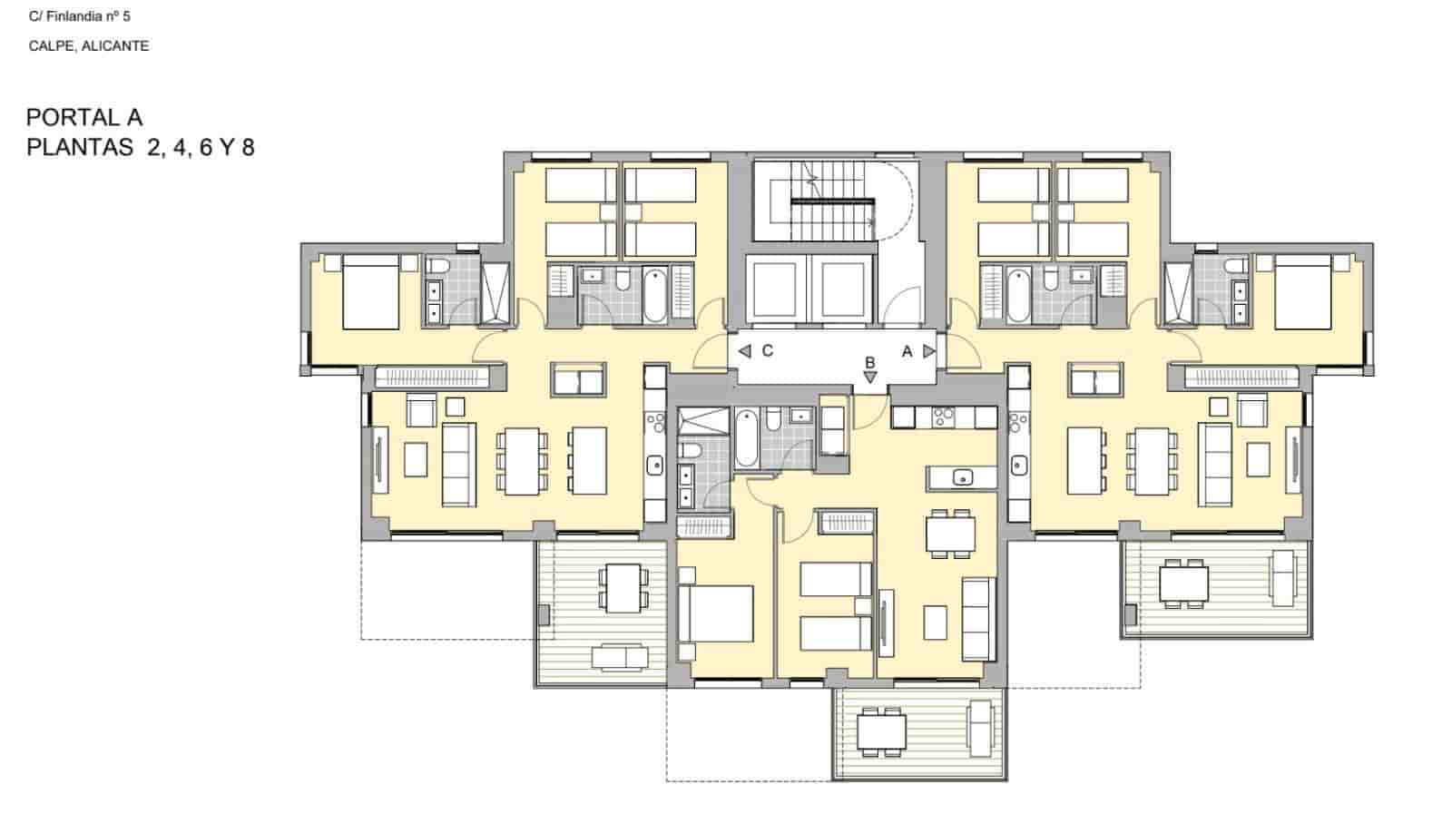 2 slaapkamer Appartement te koop in Calpe / Calp met zwembad garage - € 398.000 (Ref: 9721381)
