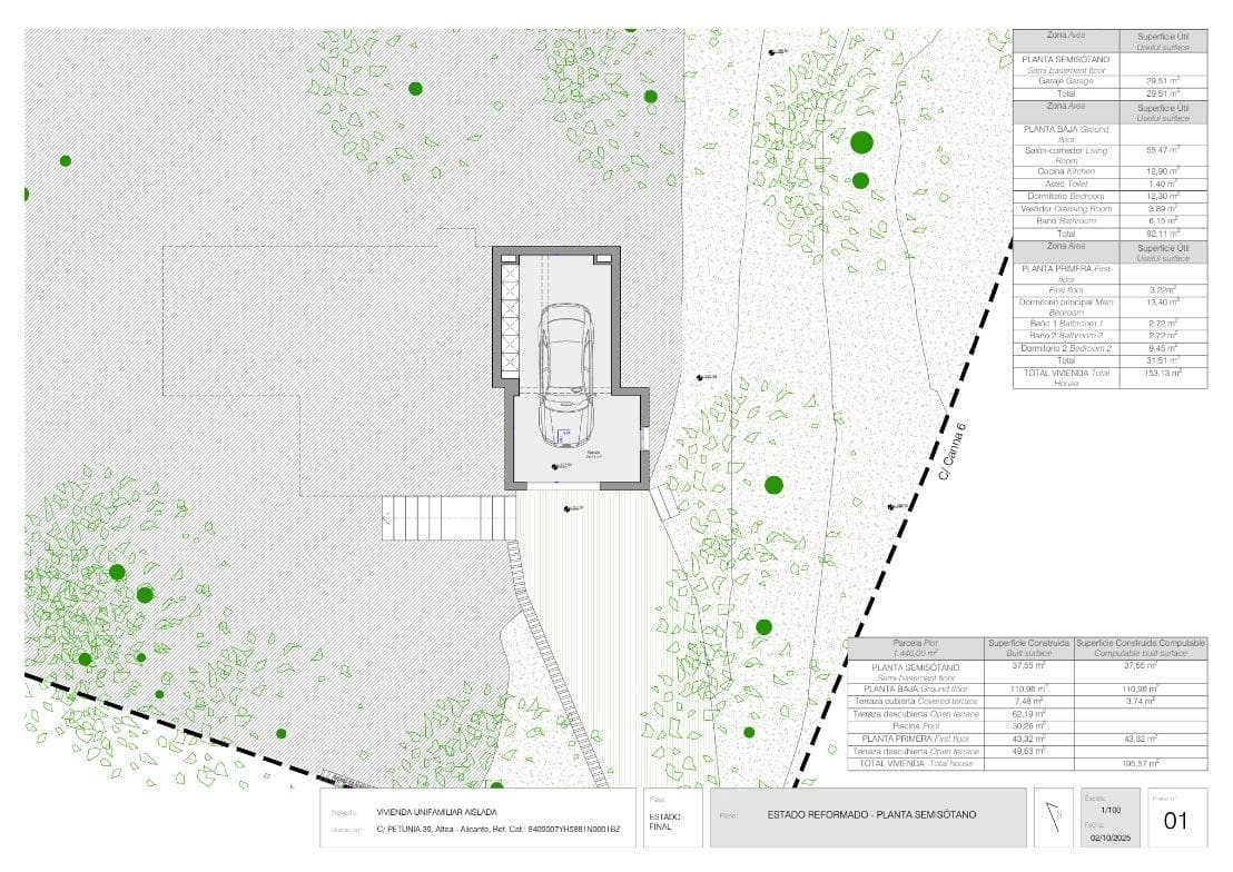 3 sypialnia Willa na sprzedaż w Altea la Vella z basenem garażem - 649 000 € (Ref: 9751658)