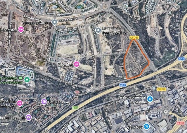 Bouwgrond te koop in Balcón de Finestrat - Terra Marina, Finestrat - € 10.650.000 (Ref: 9873041)