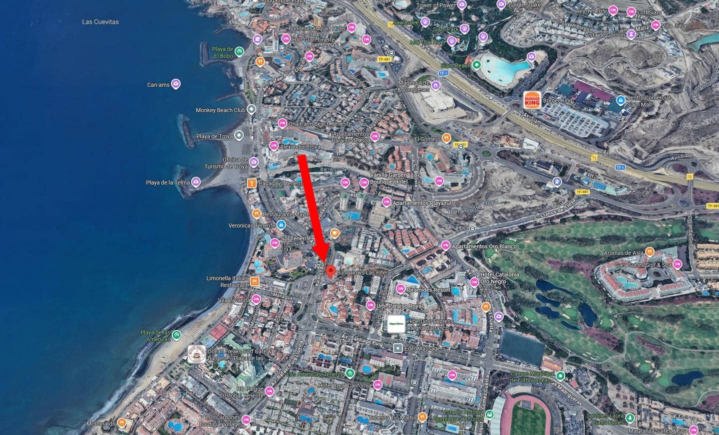 2 soverom Leilighet til salgs i Playa de las Americas med svømmebasseng garasje - € 399 000 (Ref: 9610115)