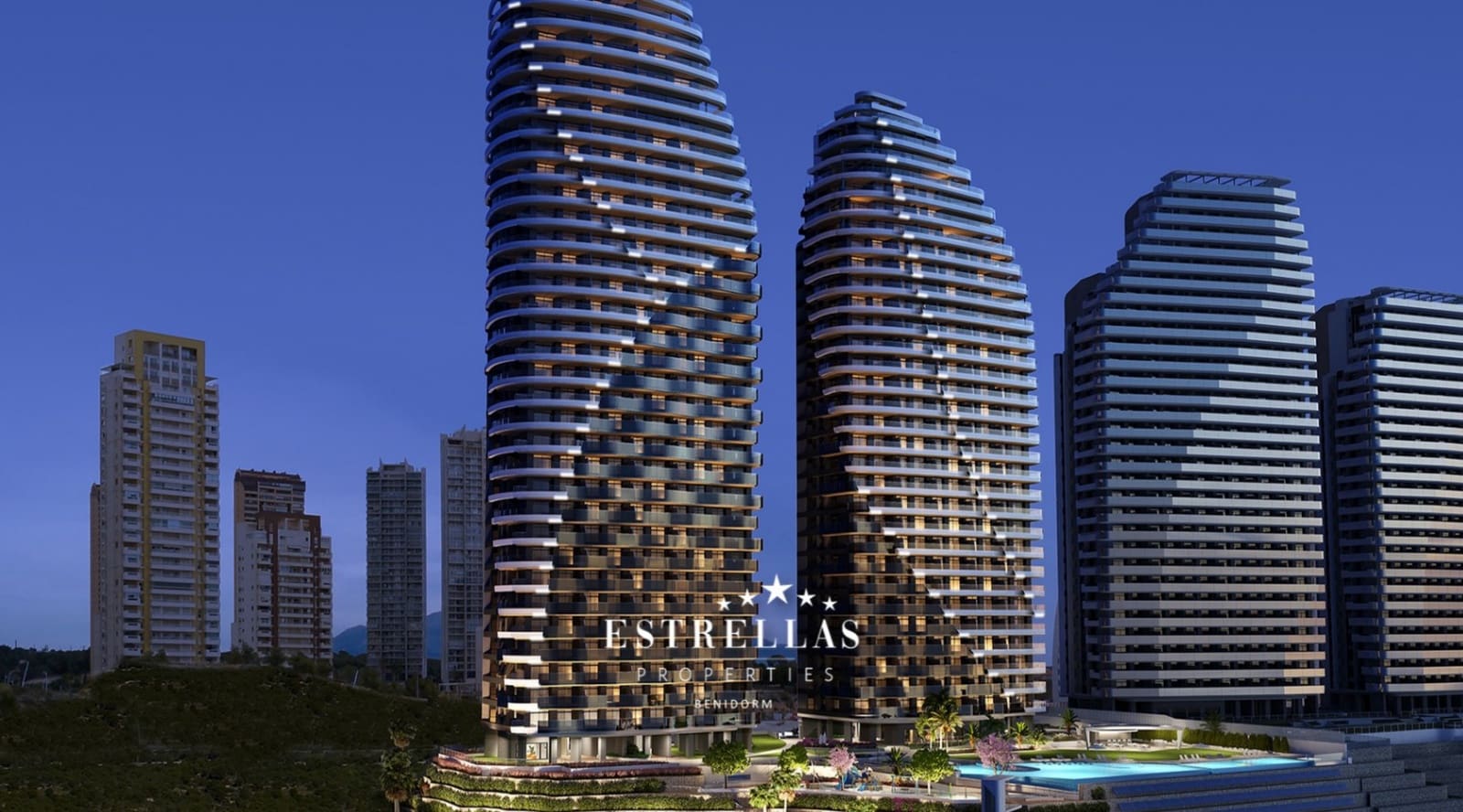 1 soverom Leilighet til salgs i Benidorm med svømmebasseng garasje - € 496 000 (Ref: 7823813)